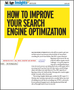Cover page of Ad Age Insights White Paper: How to Improve Your Search Engine Optimization, by C. J. Newton, Chief Strategy Officer at SEO Logic